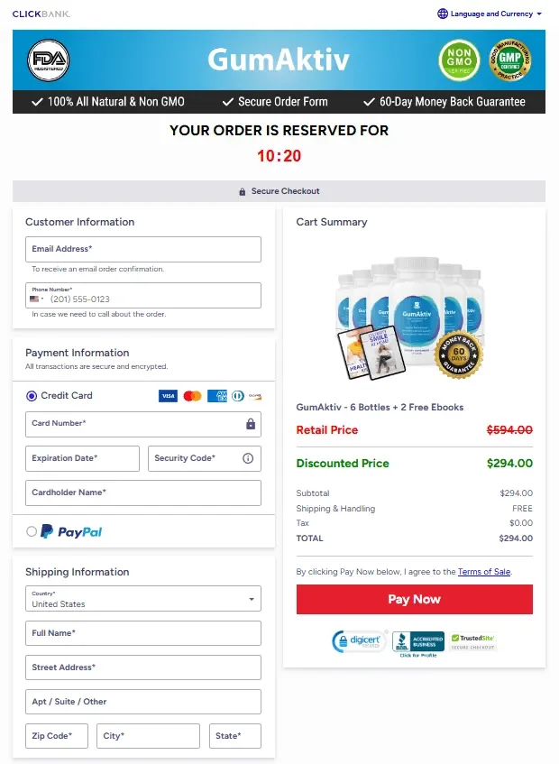 GumAktiv Checkout